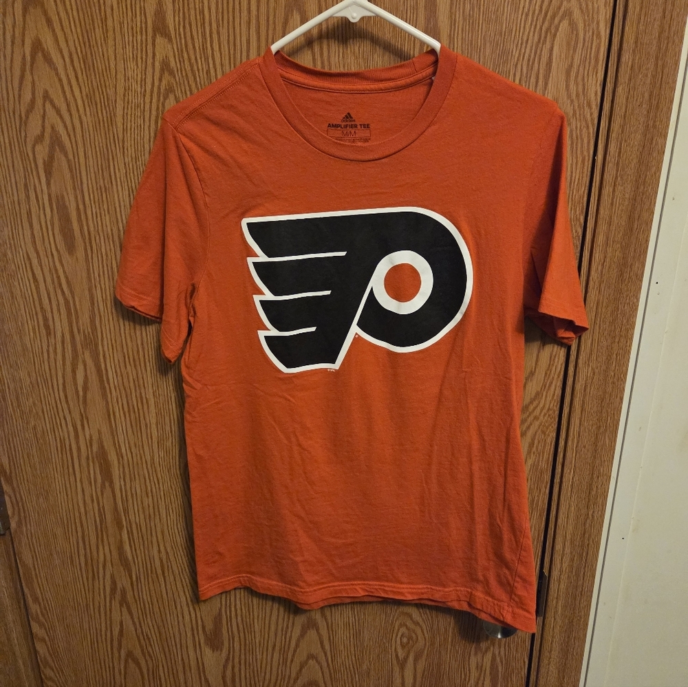 Adidas Philadelphia Flyers Oskar Lindblom Shirt Sz Medium Men's NHL